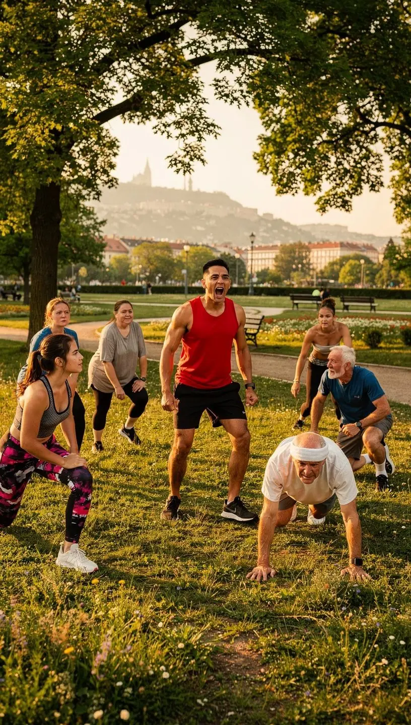Személyi edző, aki egy új edzéstervet mutat be ügyfelének a teremben.